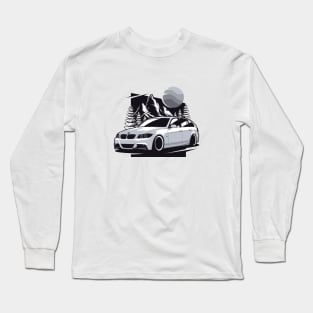 Silver E91 Touring Mountains Long Sleeve T-Shirt